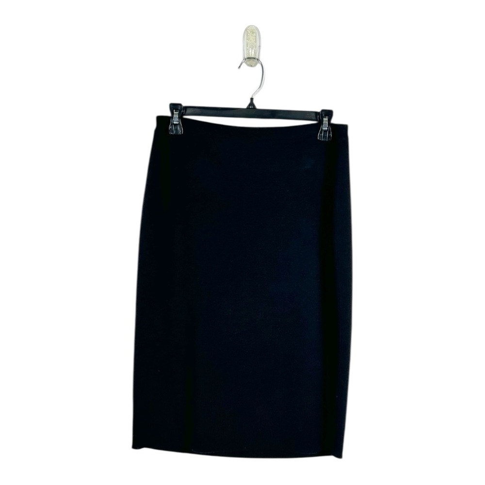 Eileen Fisher Black 100% Wool Skirt